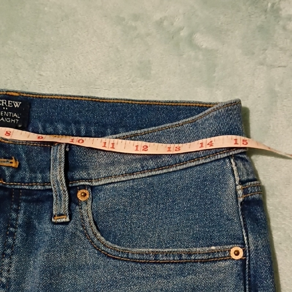J. Crew Women's Straight Leg Blue Jeans - Picture 4 of 8